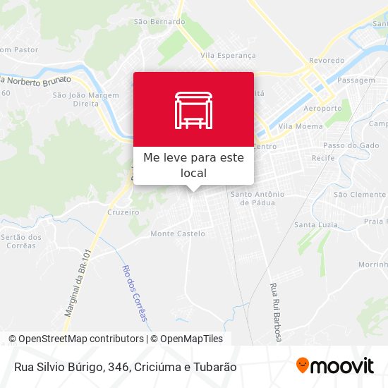 Rua Silvio Búrigo, 346 mapa