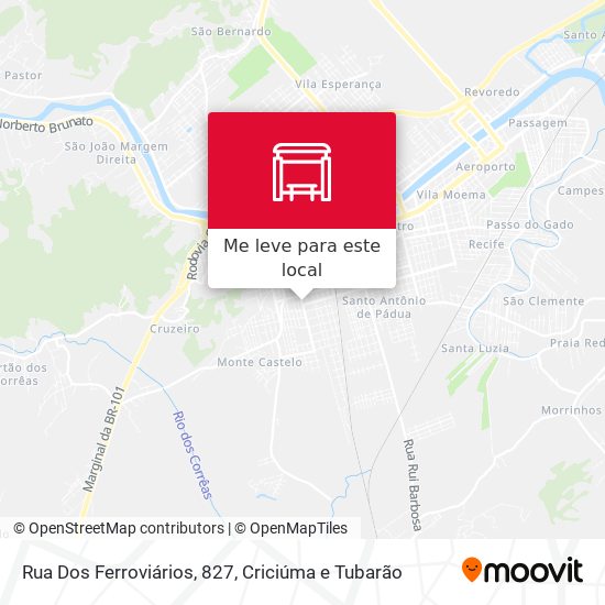 Rua Dos Ferroviários, 827 mapa