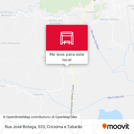 Rua José Botega, 533 mapa