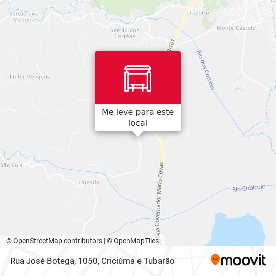 Rua José Botega, 1050 mapa