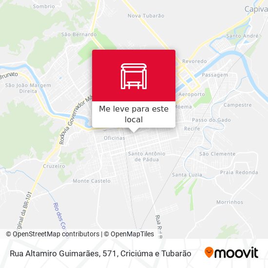 Rua Altamiro Guimarães, 571 mapa