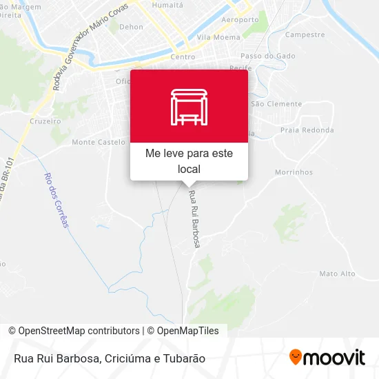 Rua Rui Barbosa mapa
