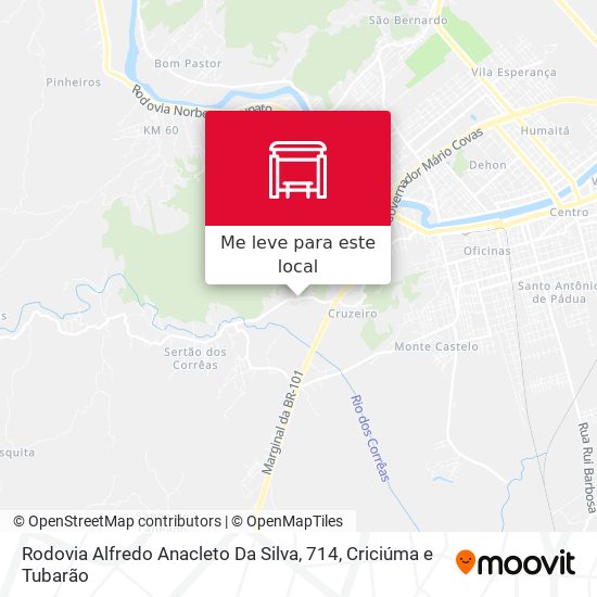 Rodovia Alfredo Anacleto Da Silva, 714 mapa
