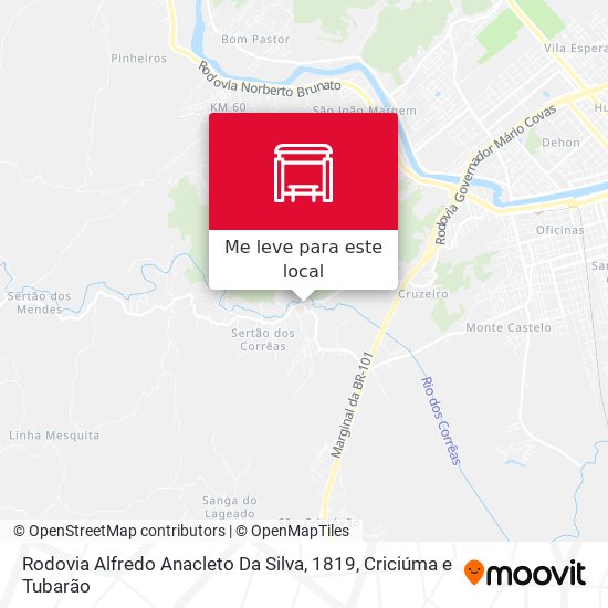 Rodovia Alfredo Anacleto Da Silva, 1819 mapa