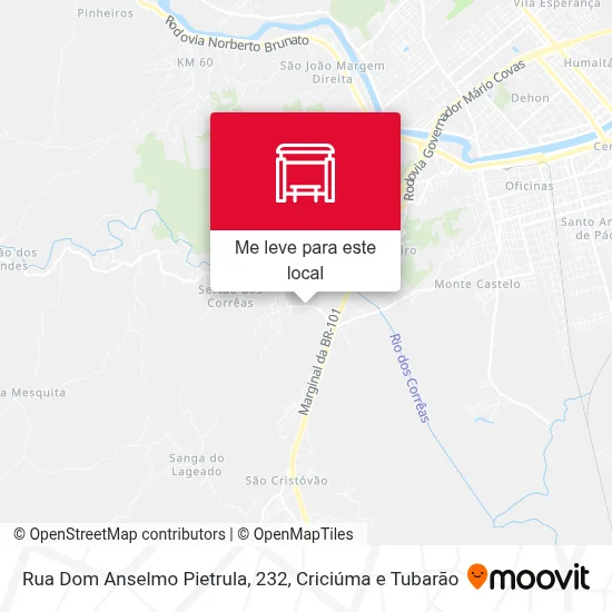 Rua Dom Anselmo Pietrula, 232 mapa