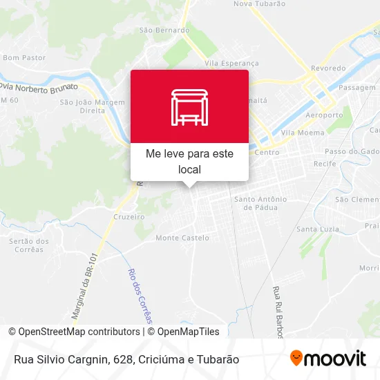 Rua Silvio Cargnin, 628 mapa