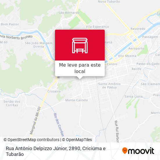 Rua Antônio Delpizzo Júnior, 2890 mapa