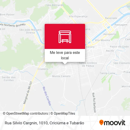Rua Silvio Cargnin, 1010 mapa