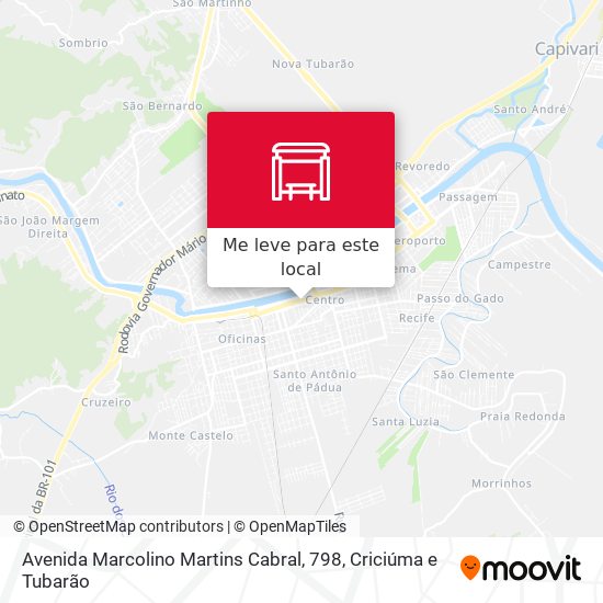 Avenida Marcolino Martins Cabral, 798 mapa