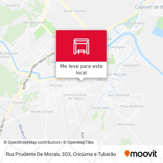 Rua Prudente De Morais, 303 mapa