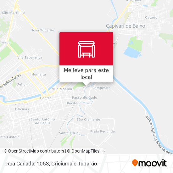 Rua Canadá, 1053 mapa