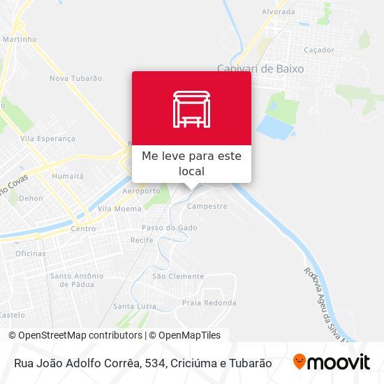 Rua João Adolfo Corrêa, 534 mapa