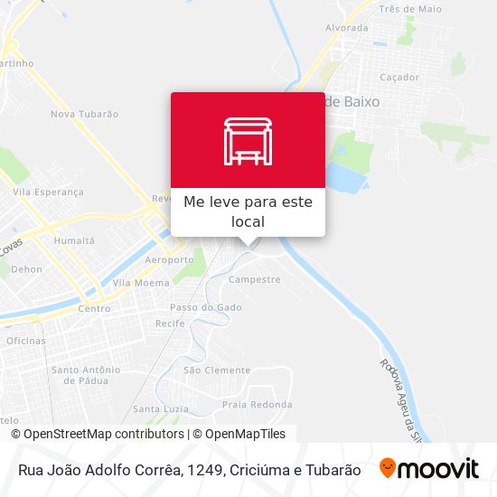 Rua João Adolfo Corrêa, 1249 mapa