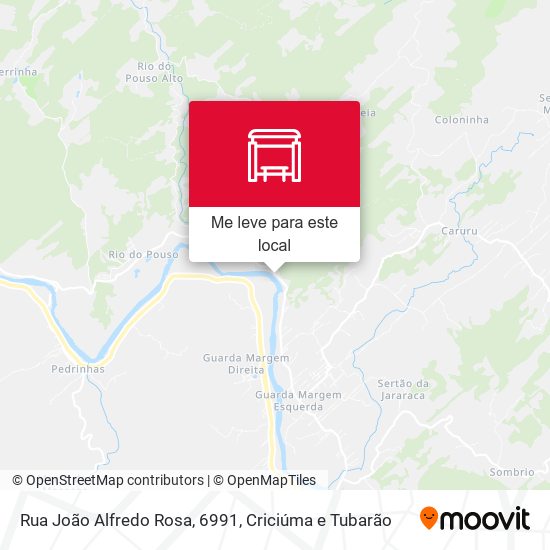 Rua João Alfredo Rosa, 6991 mapa