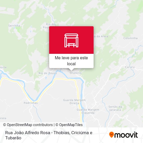Rua João Alfredo Rosa - Thobias mapa