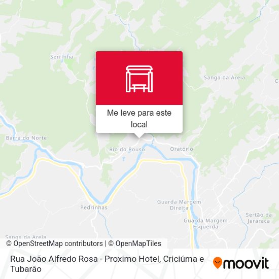 Rua João Alfredo Rosa - Proximo Hotel mapa