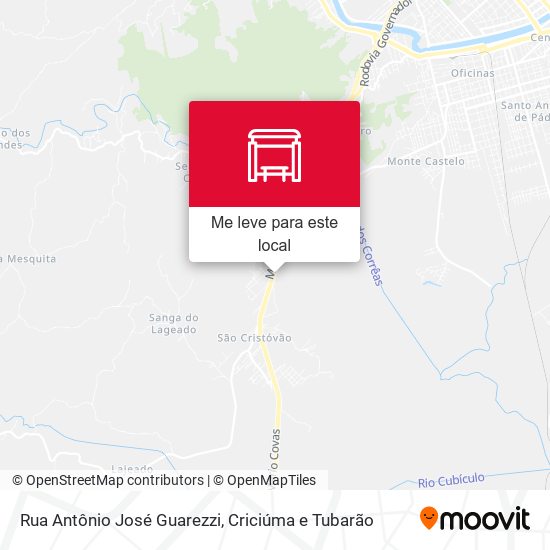 Rua Antônio José Guarezzi mapa
