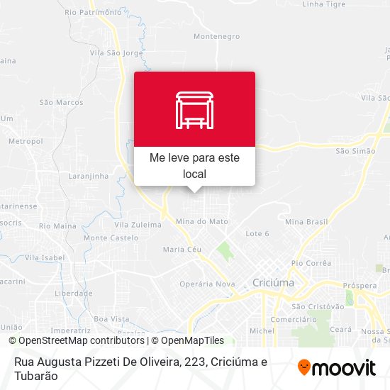 Rua Augusta Pizzeti De Oliveira, 223 mapa