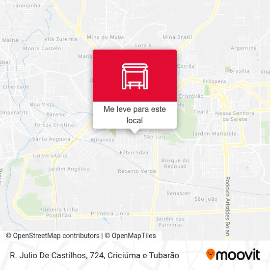 R. Julio De Castilhos, 724 mapa