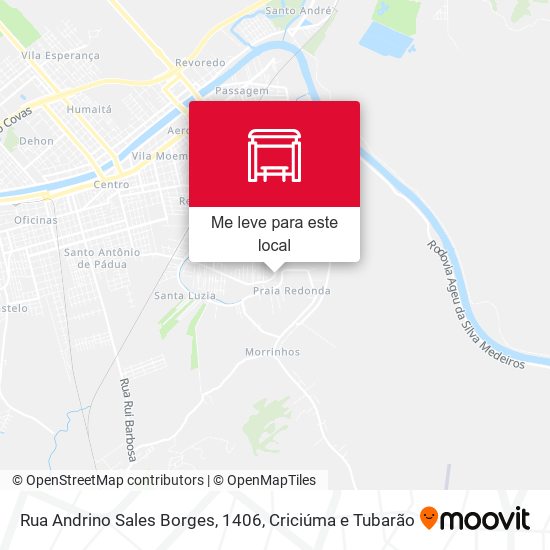 Rua Andrino Sales Borges, 1406 mapa
