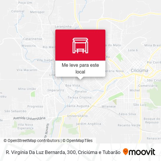 R. Virgínia Da Luz Bernarda, 300 mapa