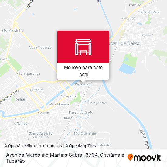 Avenida Marcolino Martins Cabral, 3734 mapa