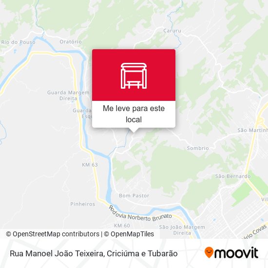 Rua Manoel João Teixeira mapa