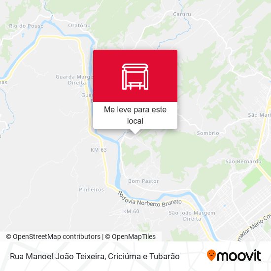 Rua Manoel João Teixeira mapa