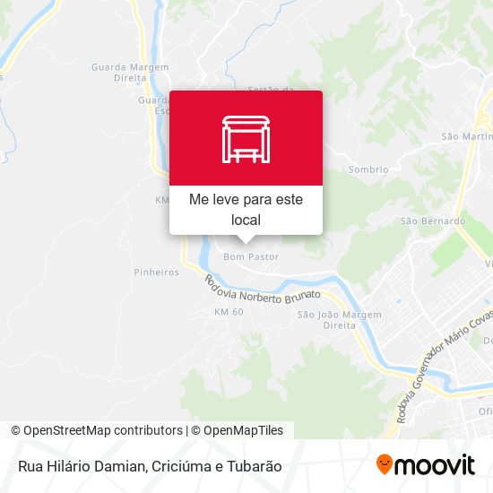 Rua Hilário Damian mapa