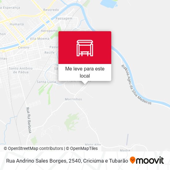 Rua Andrino Sales Borges, 2540 mapa