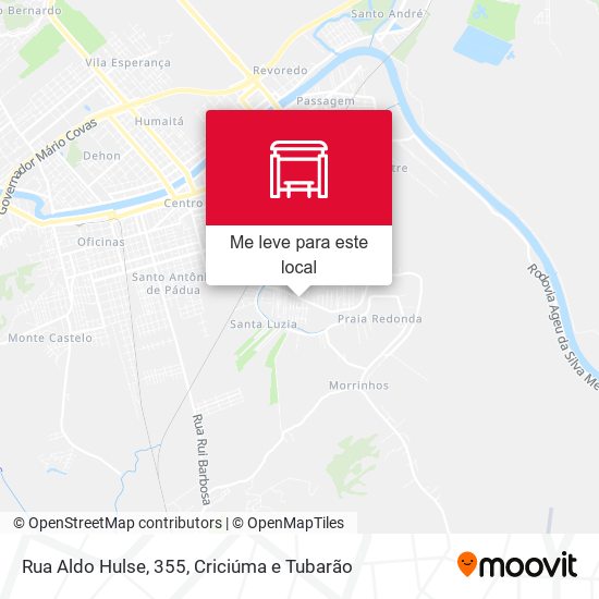 Rua Aldo Hulse, 355 mapa