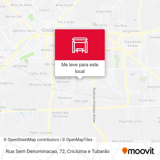 Rua Sem Denominacao, 72 mapa