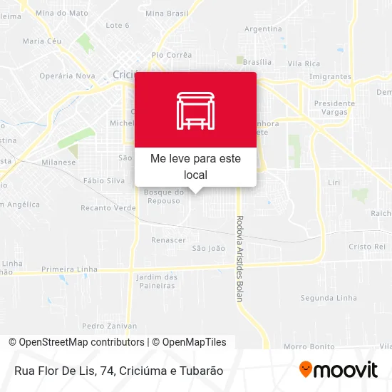 Rua Flor De Lis, 74 mapa