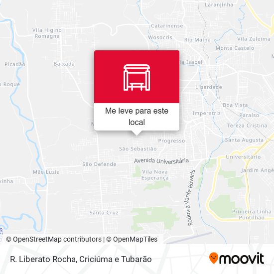 R. Liberato Rocha mapa