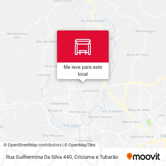 Rua Guilhermina Da Silva 440 mapa