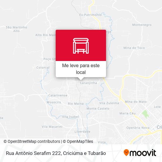 Rua Antônio Serafim 222 mapa