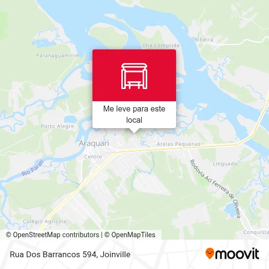 Rua Dos Barrancos 594 mapa