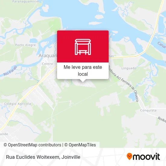 Rua Euclides Woitexem mapa