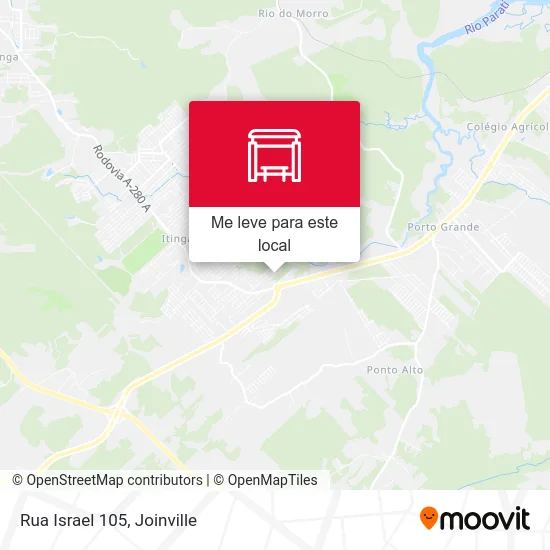 Rua Israel 105 mapa