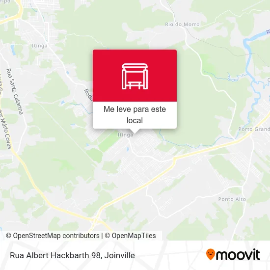 Rua Albert Hackbarth 98 mapa