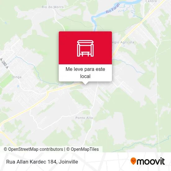 Rua Allan Kardec 184 mapa