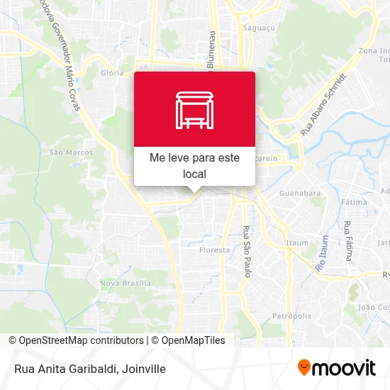 Rua Anita Garibaldi mapa