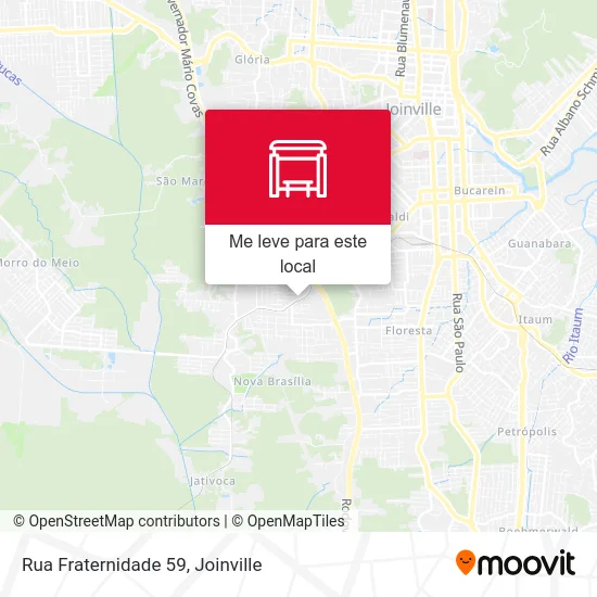 Rua Fraternidade 59 mapa