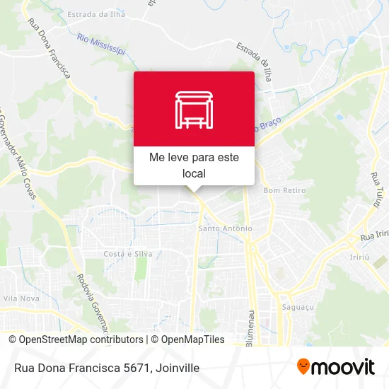 Rua Dona Francisca 5671 mapa