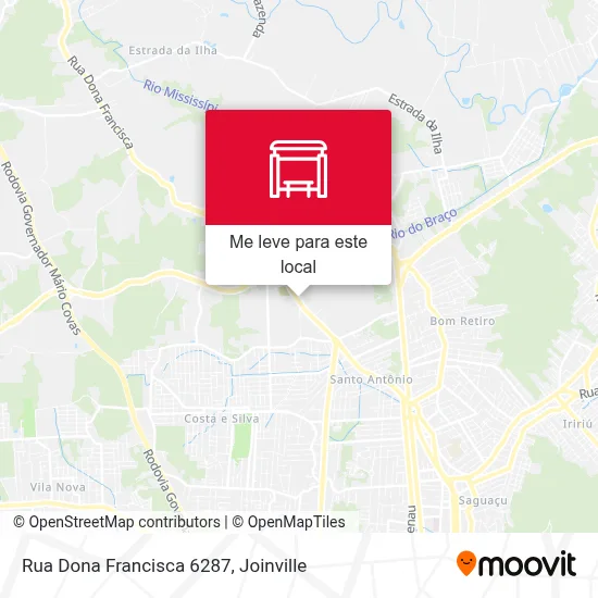 Rua Dona Francisca 6287 mapa