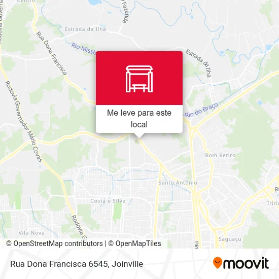 Rua Dona Francisca 6545 mapa