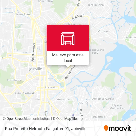 Rua Prefeito Helmuth Fallgatter 91 mapa