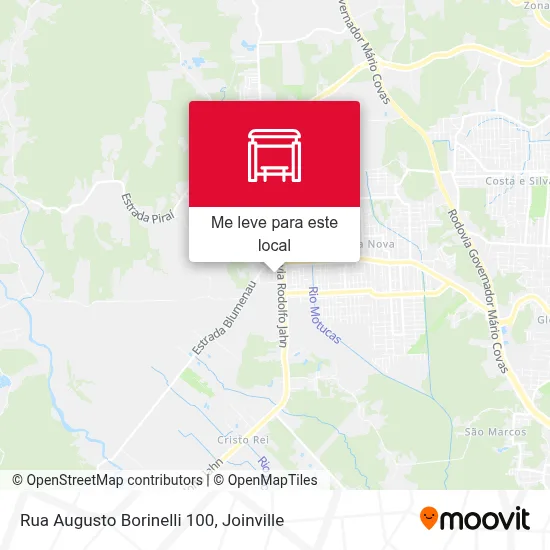 Rua Augusto Borinelli 100 mapa