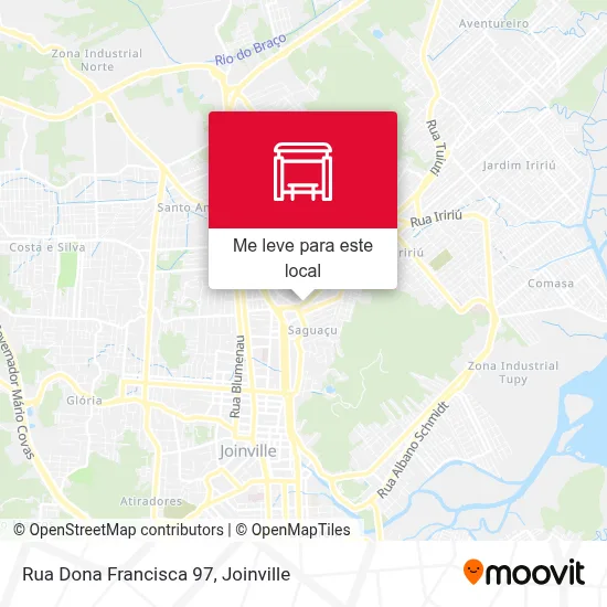 Rua Dona Francisca 97 mapa