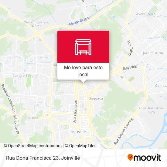 Rua Dona Francisca 23 mapa